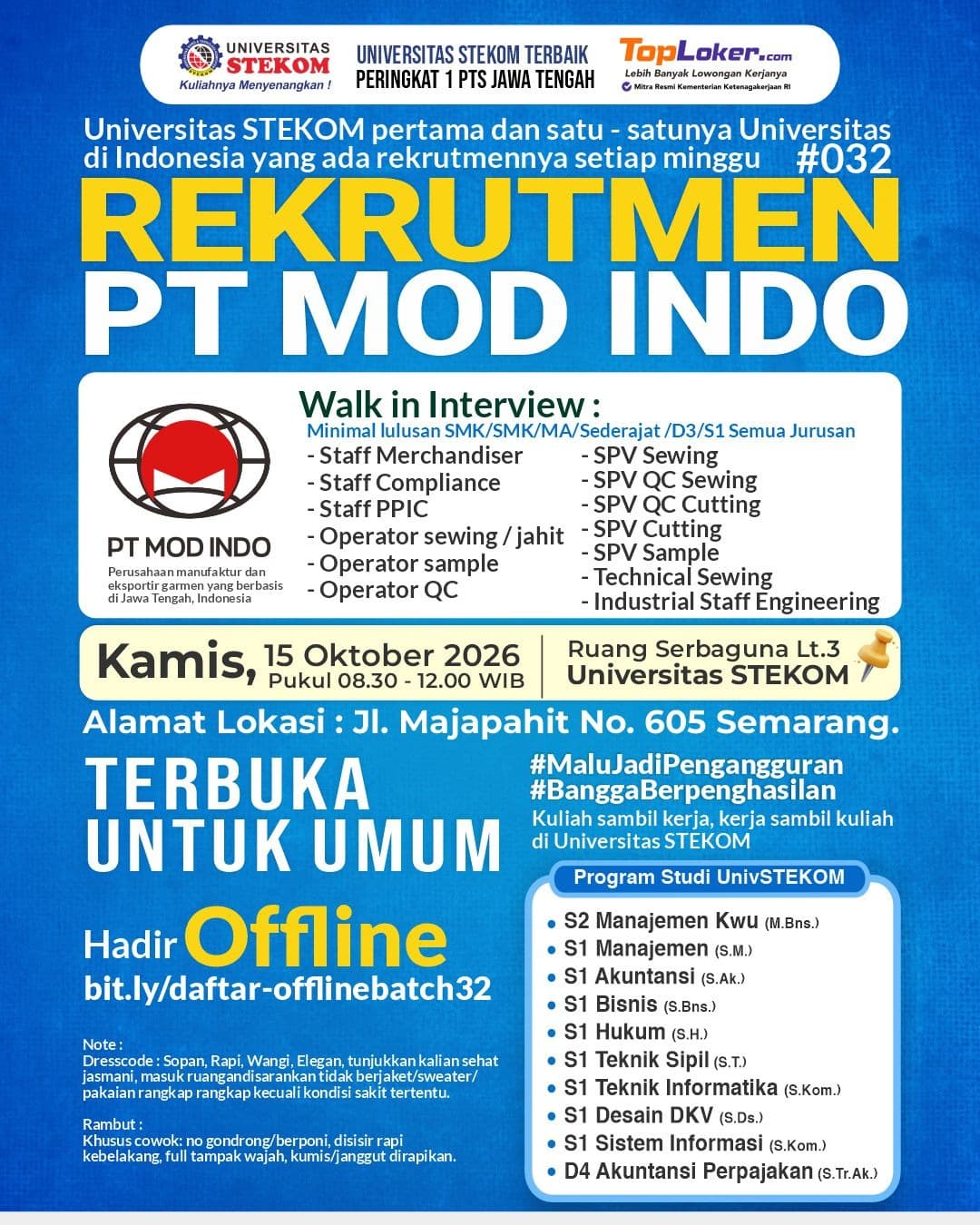 Rekrutmen PT MOD INDO, foto 1