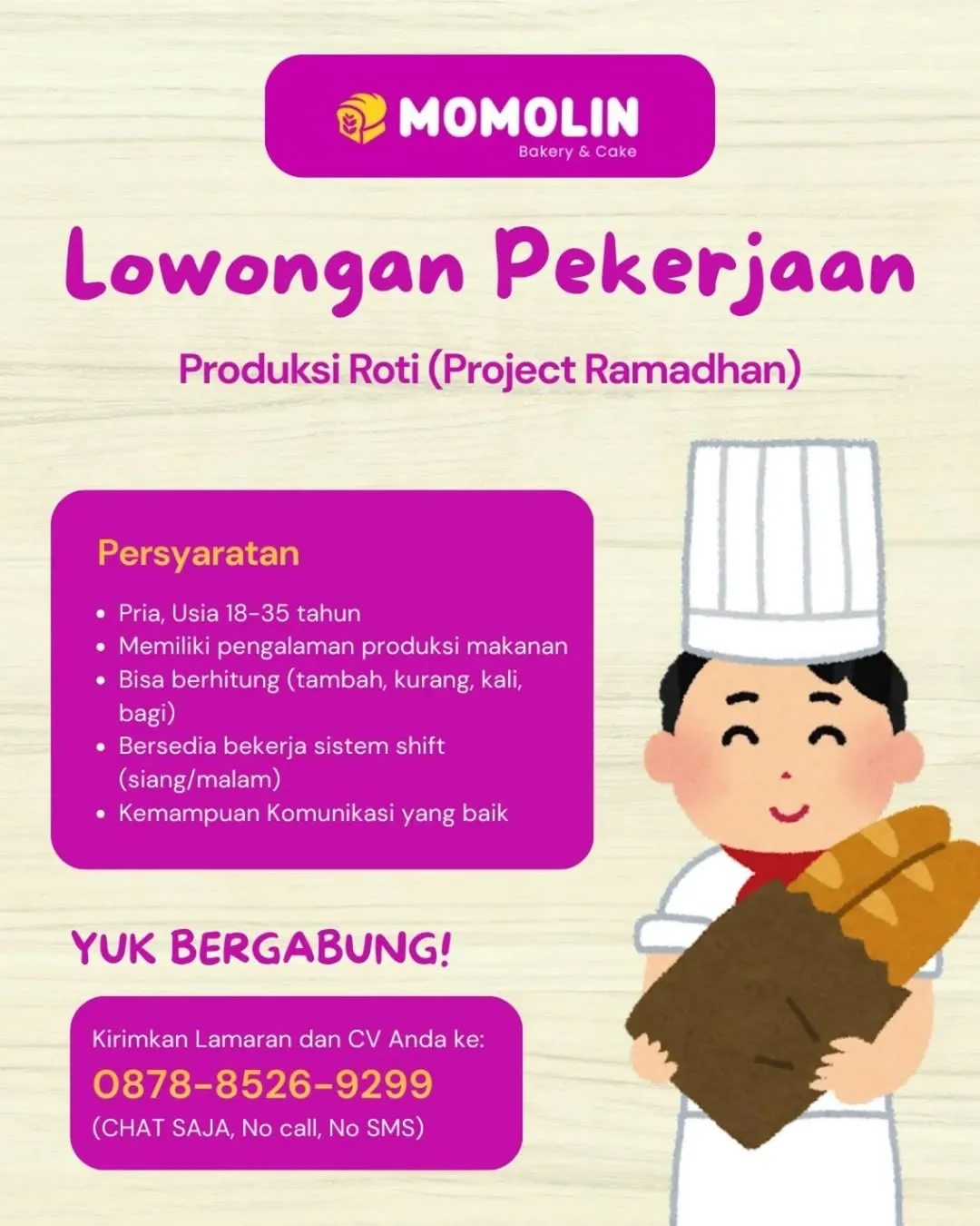 Logo Momolin Bakery & Cake