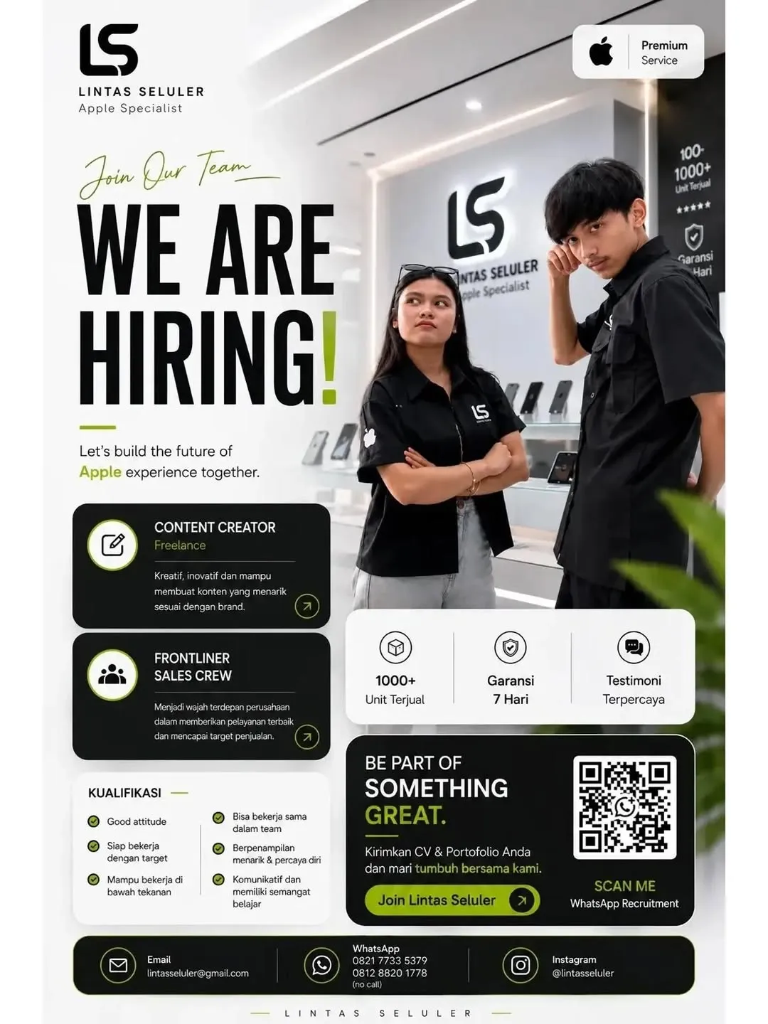 Logo Lintas Seluler Apple Specialist