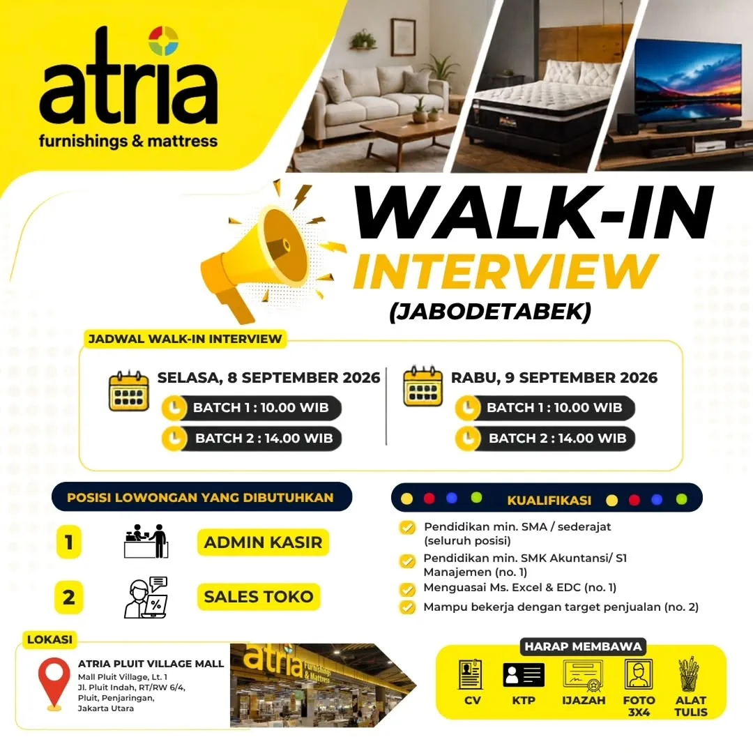 Logo PT Catur Sentosa Berhasil (Atria Furnishings & Mattress)