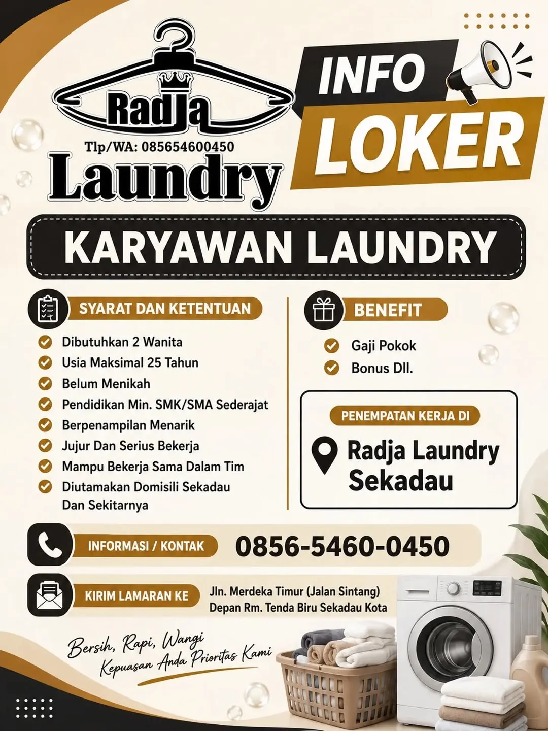 Logo Radja Laundry Sekadau
