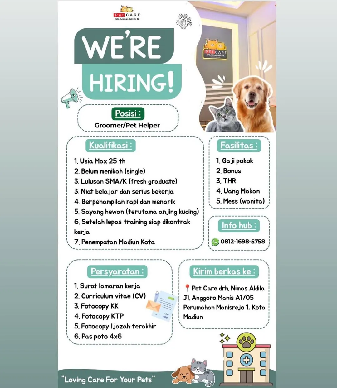 Logo Pet Care drh. Nimas Aldila