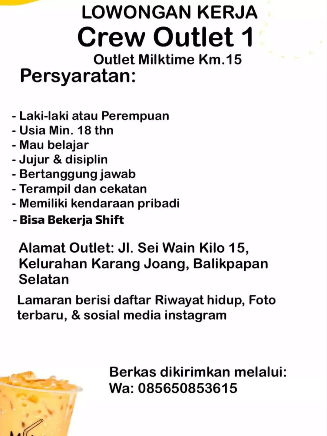 Logo Outlet Milkttime Km.15
