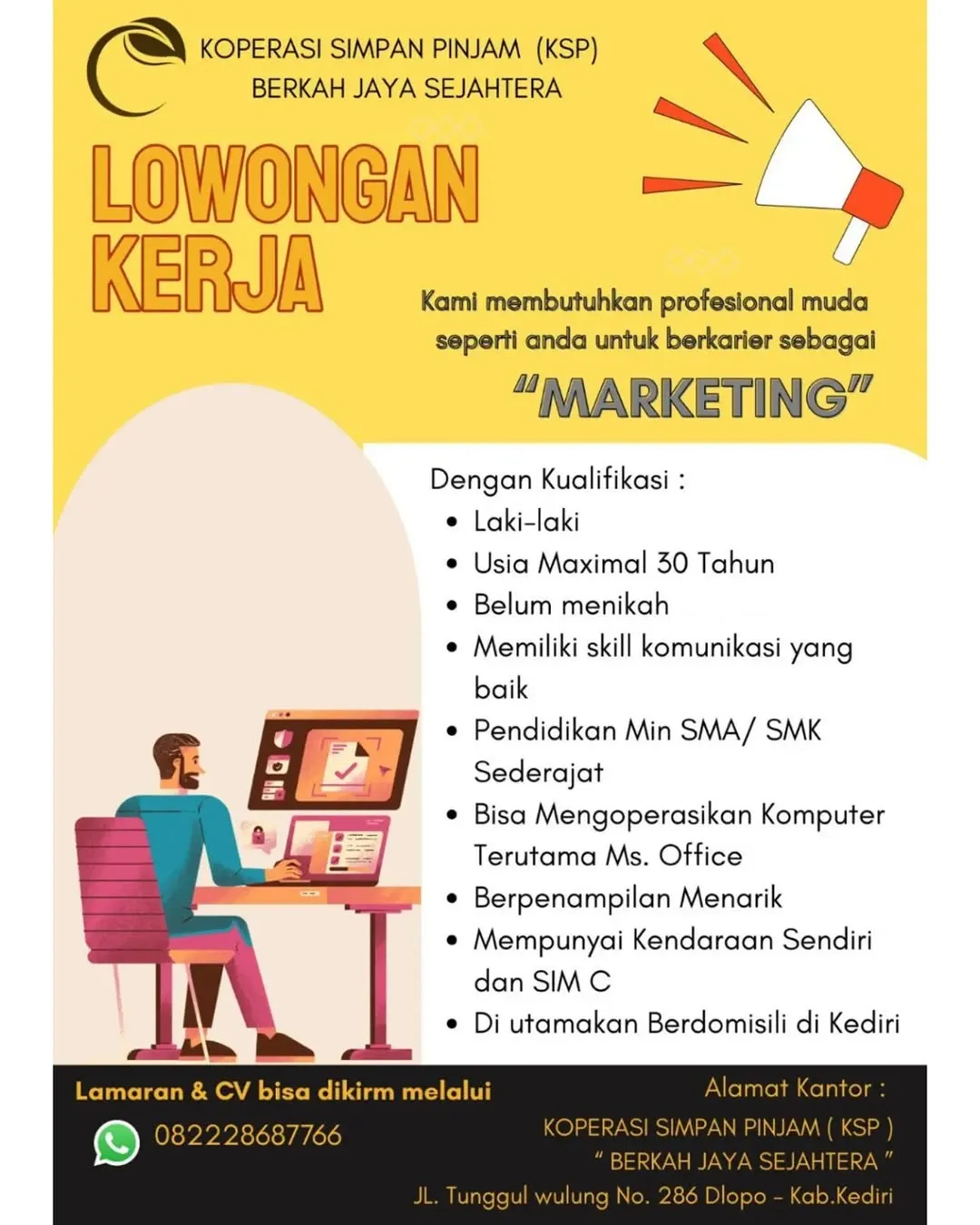 Logo KOPERASI SIMPAN PINJAM ( KSP ) " BERKAH JAYA SEJAHTERA "