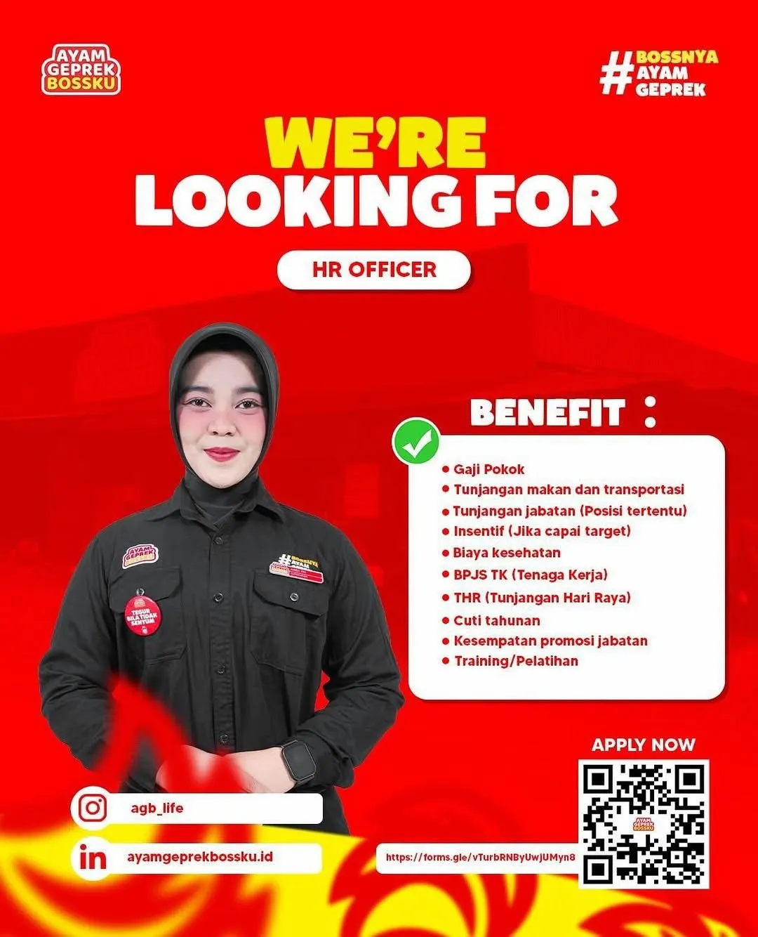 Logo Ayam Geprek Bossku