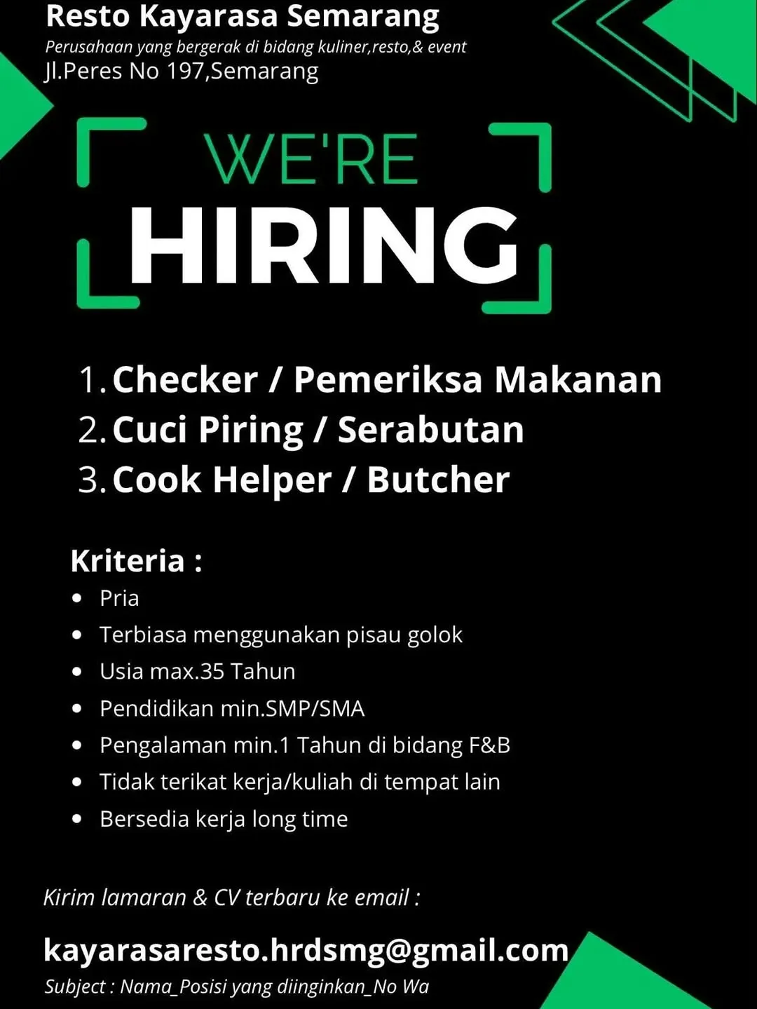 Logo Resto Kayarasa Semarang