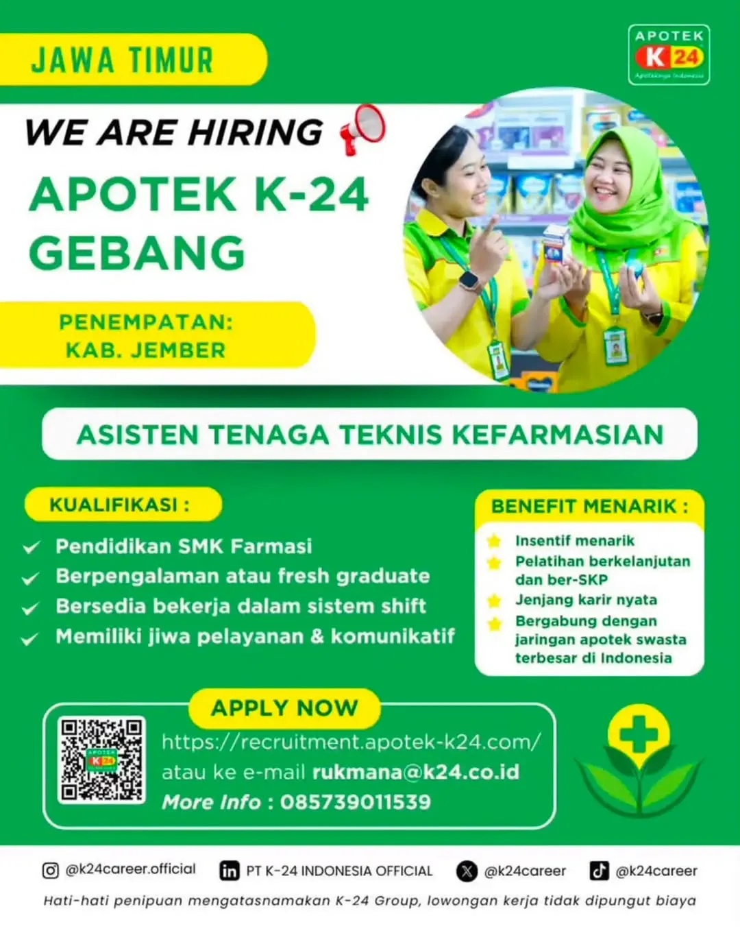 Logo APOTEK K-24 GEBANG