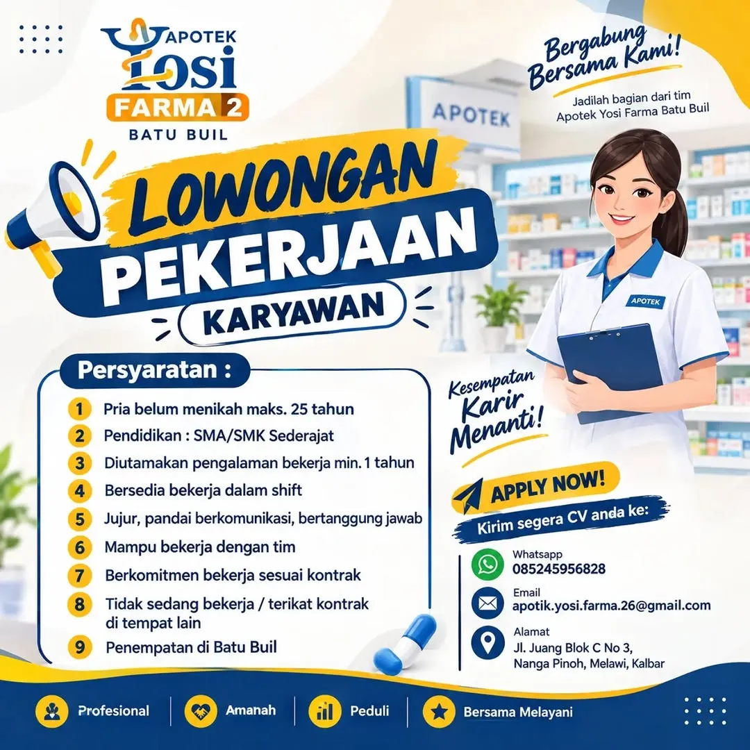 Logo Apotek Yosi Farma 2 Batu Buil