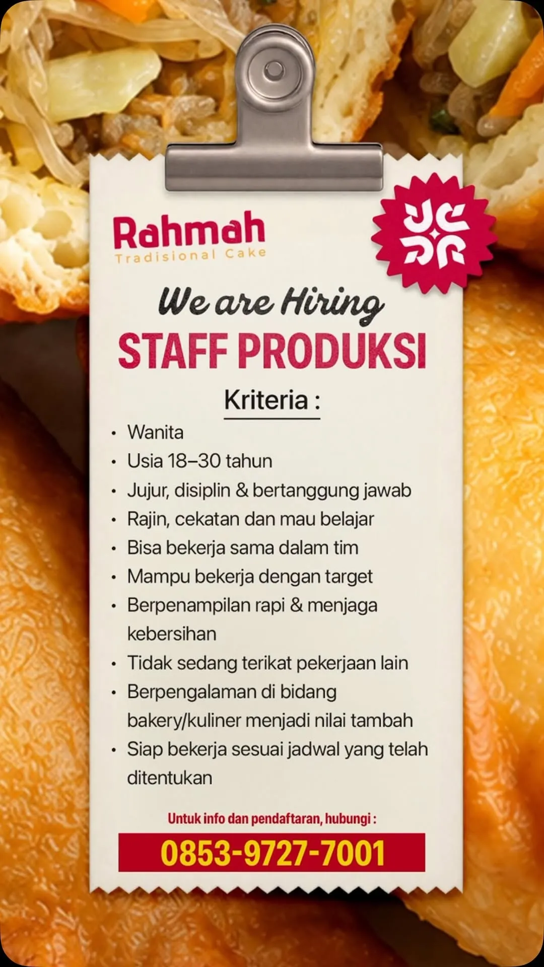 Logo Rahmah Tradisional Cake