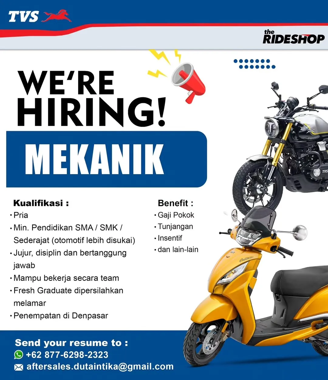 Logo TVS The Rideshop