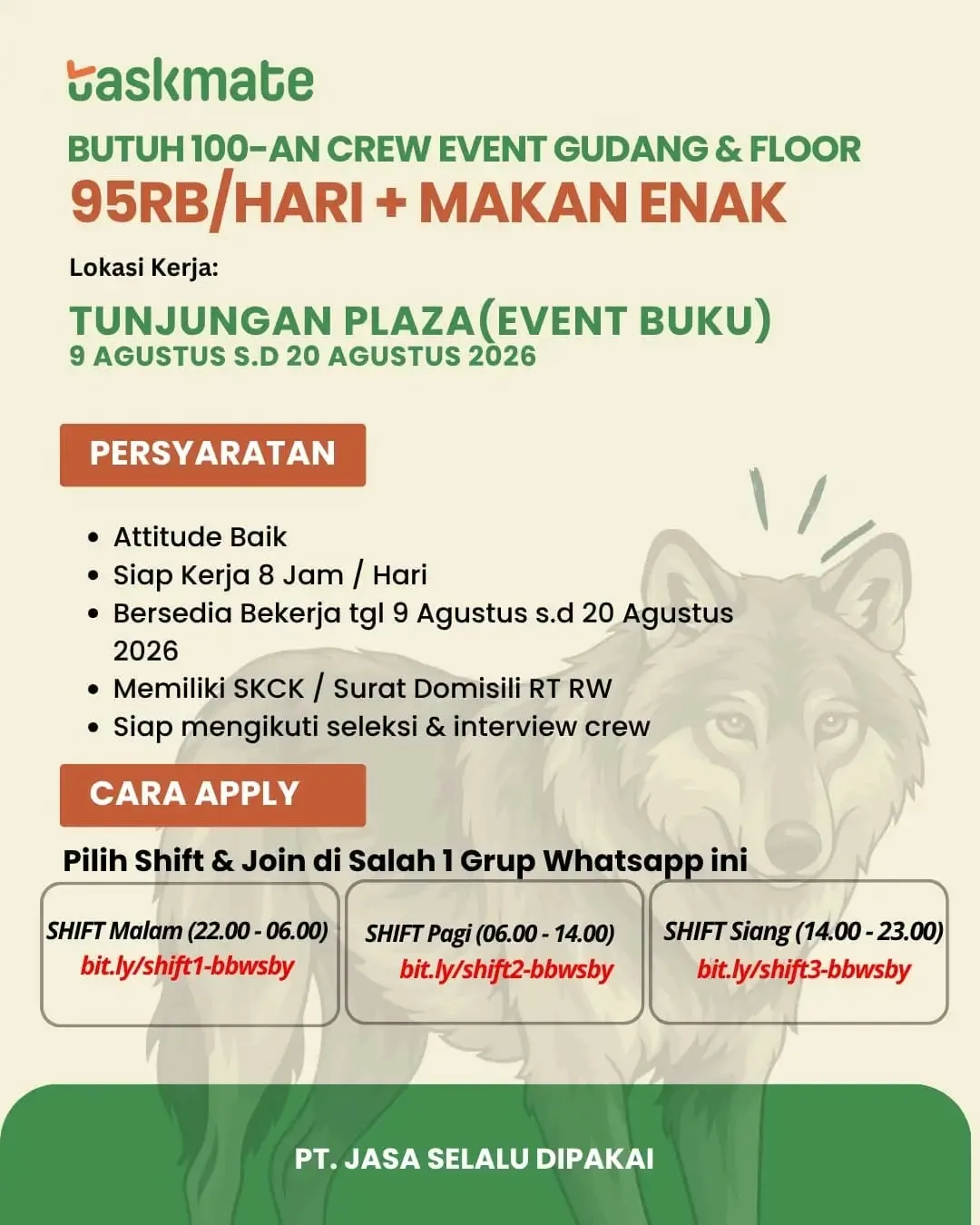 Logo PT Jasa Selalu Dipakai (Taskmate)