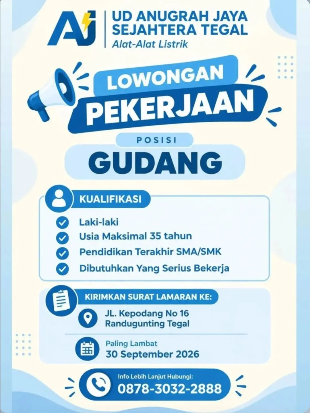 Logo UD Anugrah Jaya Sejahtera Tegal
