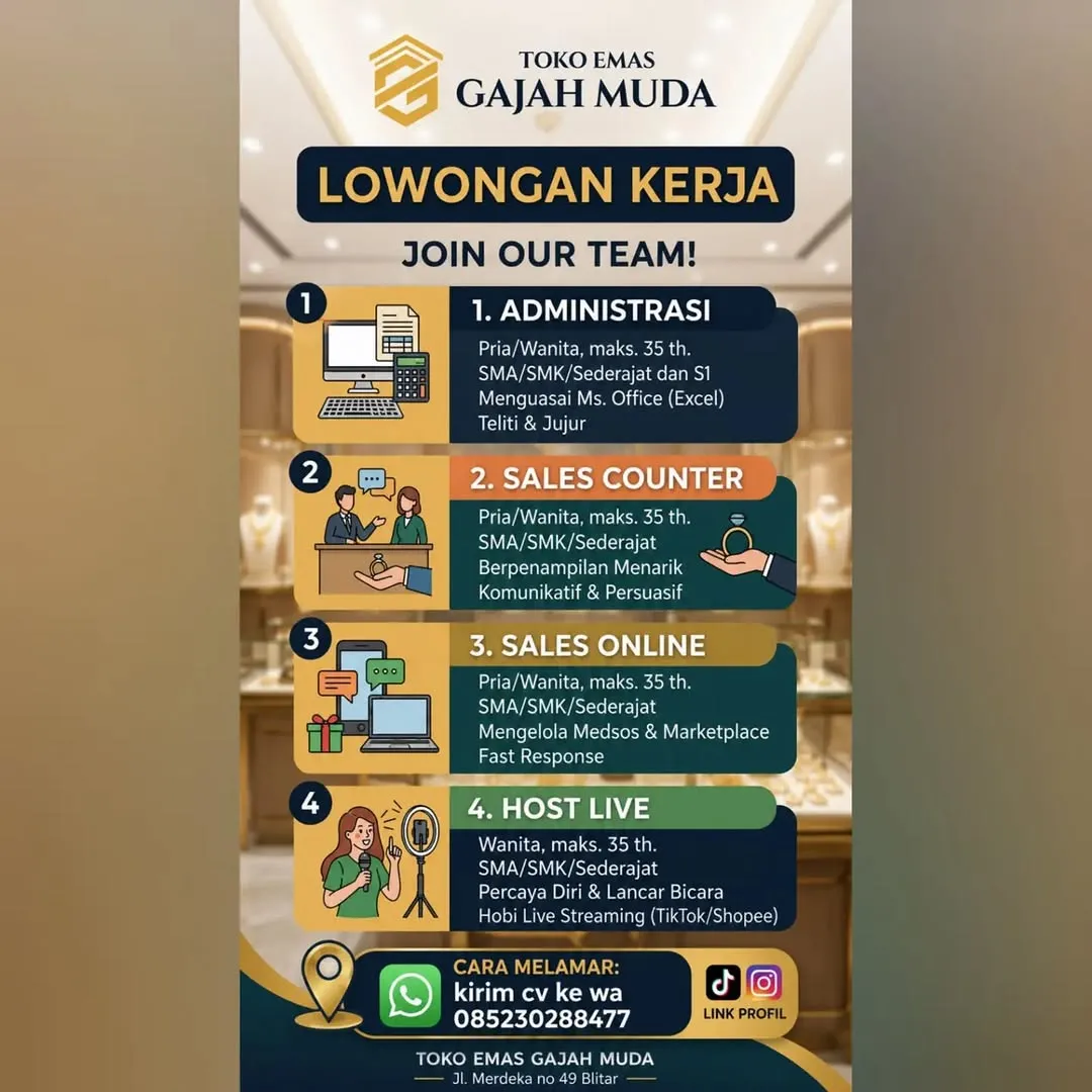 Logo Toko Emas Gajah Muda