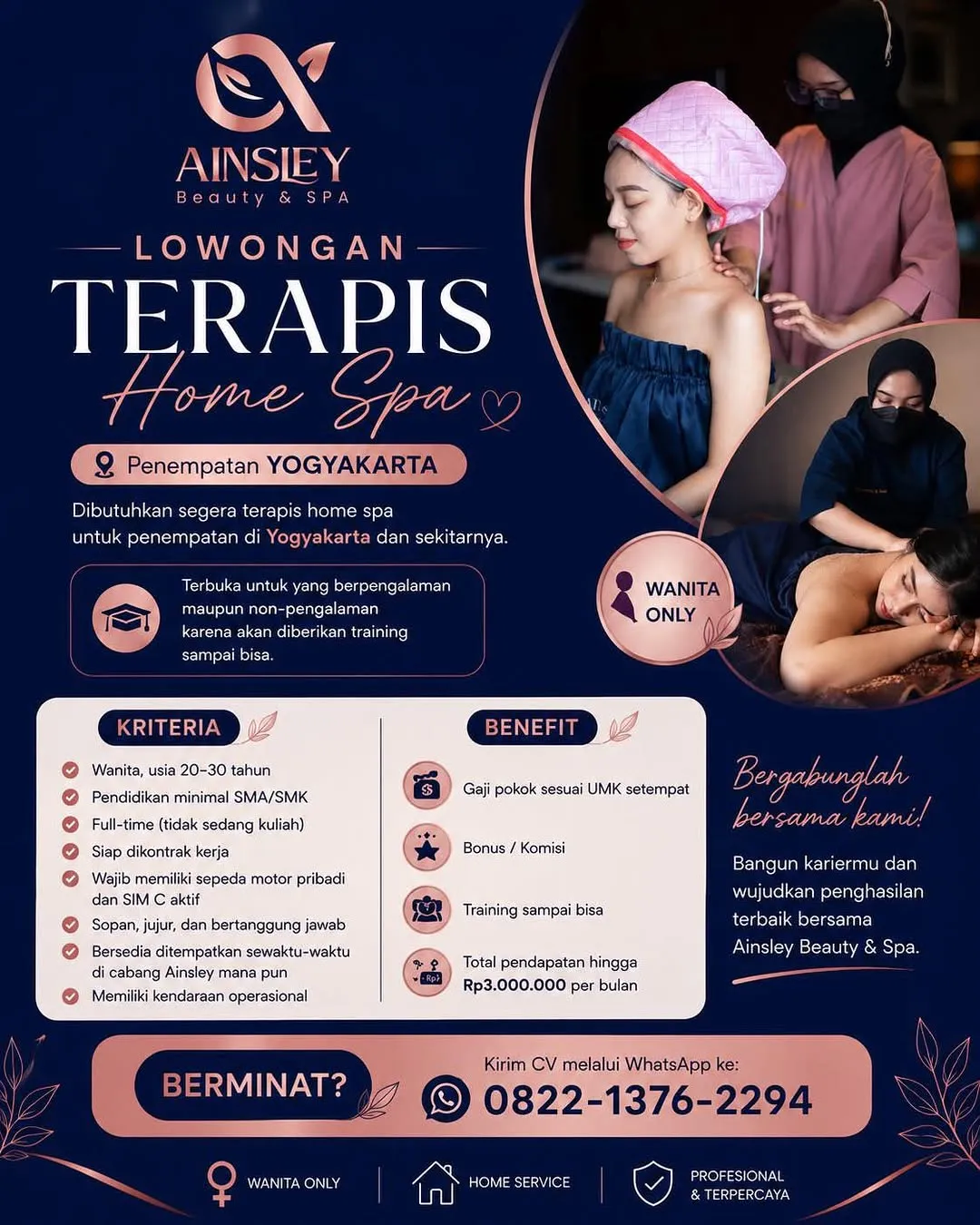 Logo Ainsley Beauty & Spa