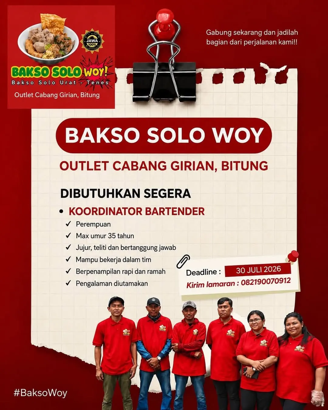 Logo BAKSO SOLO WOY