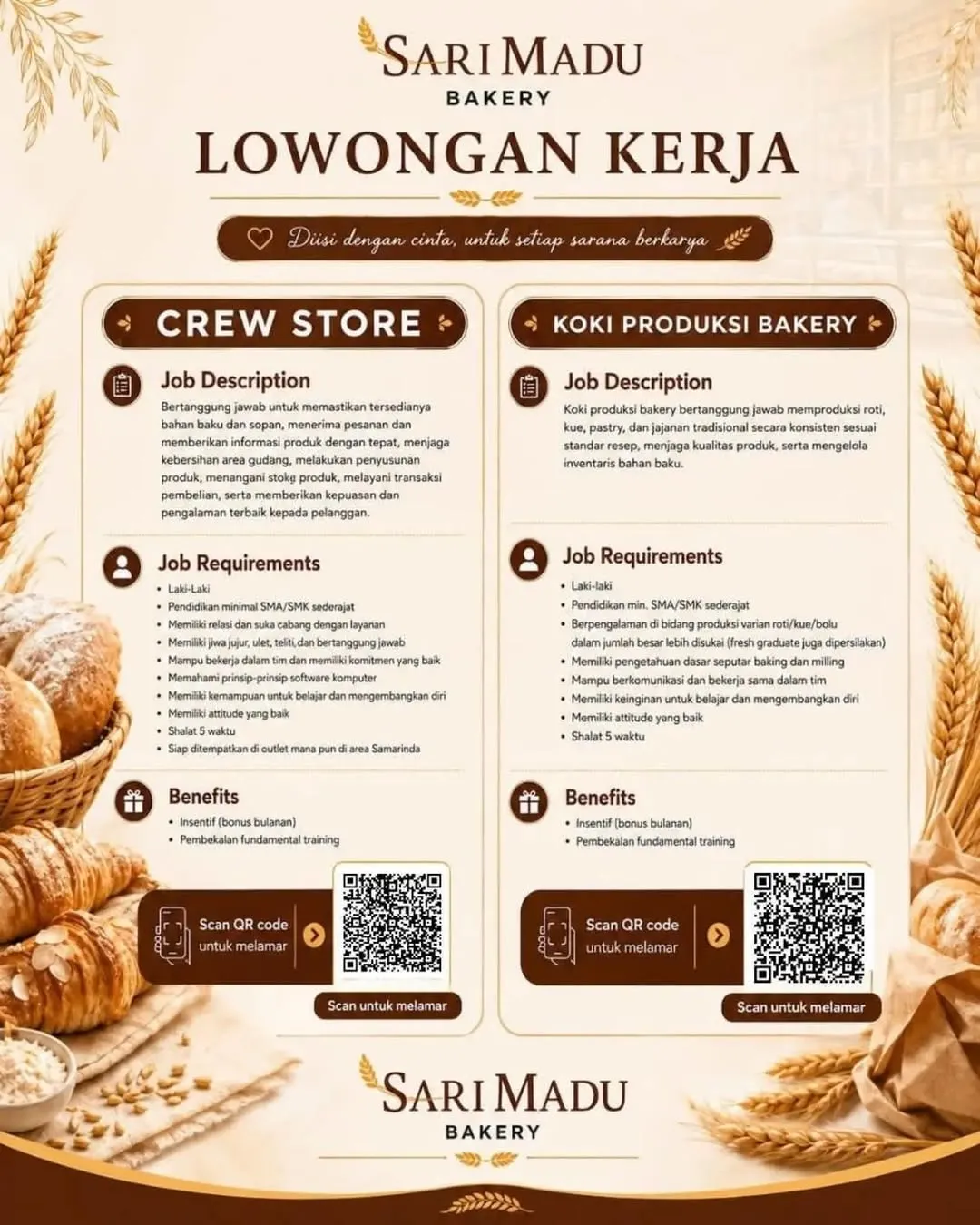 Logo Sari Madu Bakery