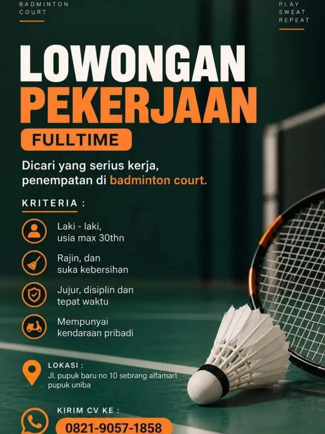 Logo Badminton Court