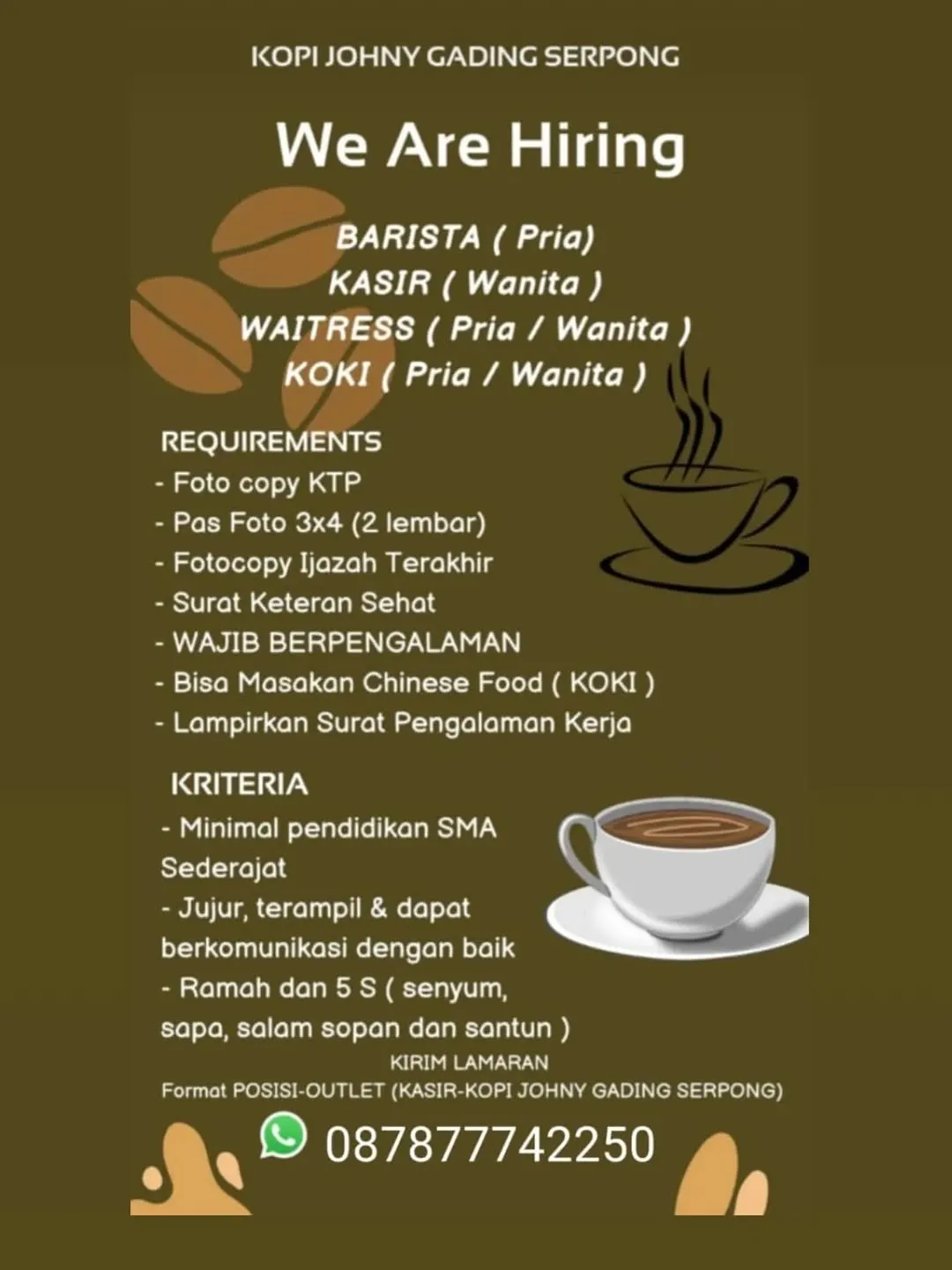 Logo Kopi Johny Gading Serpong