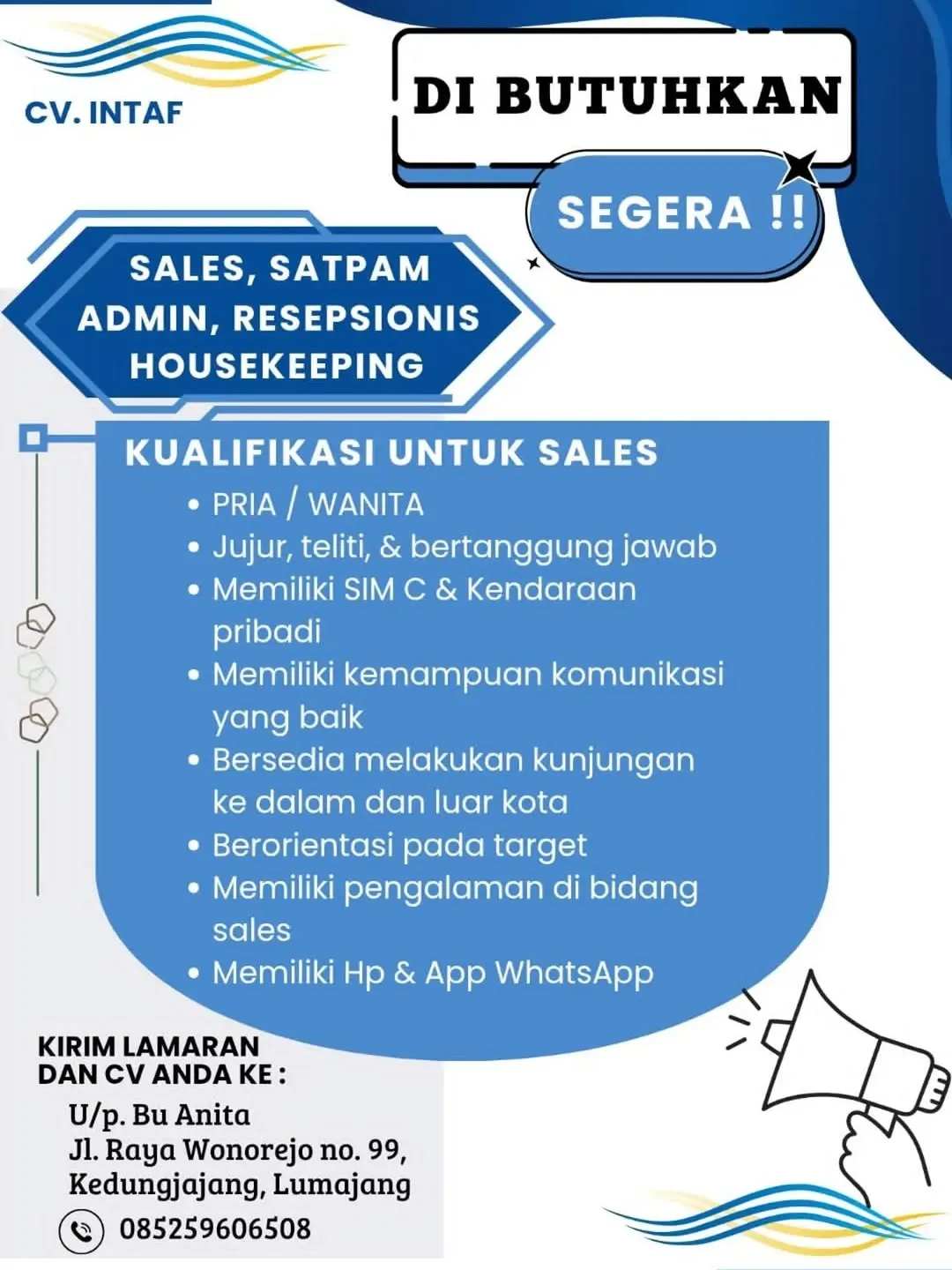 Logo CV. INTAF