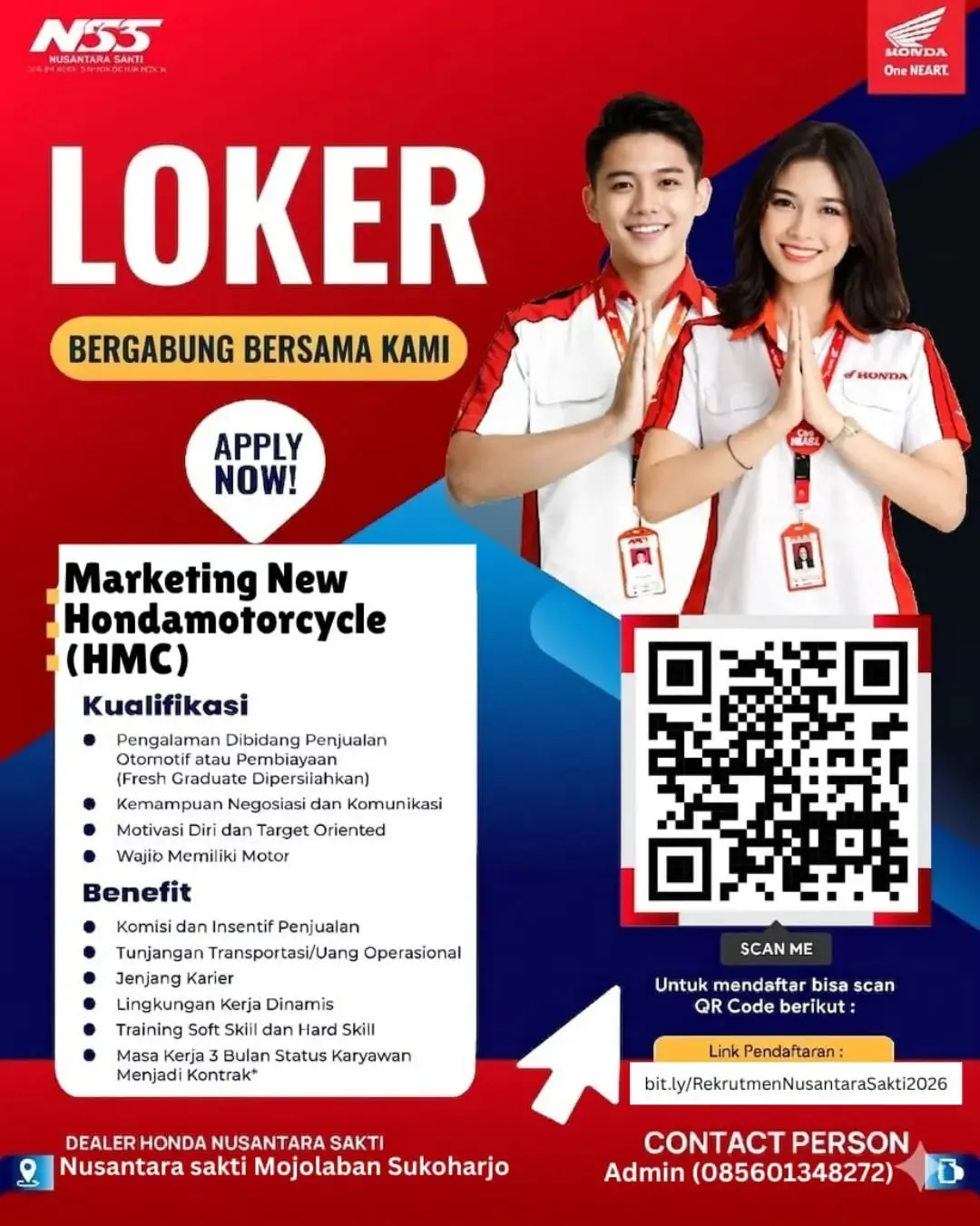 Logo Dealer Honda Nusantara Sakti