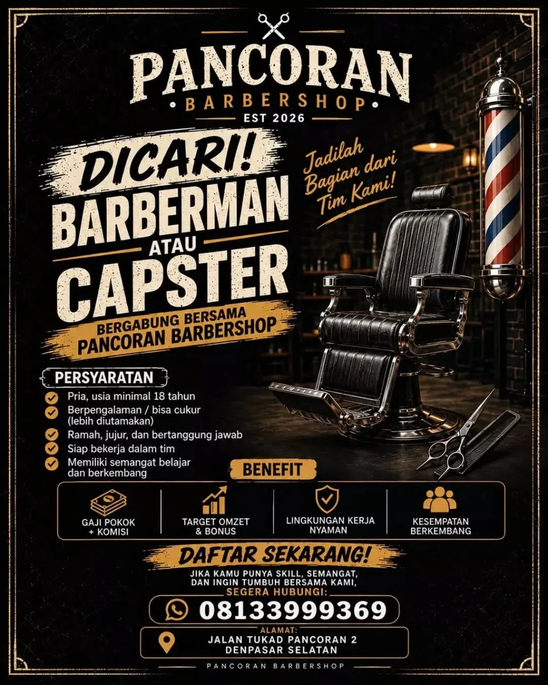 Logo Pancoran Barbershop