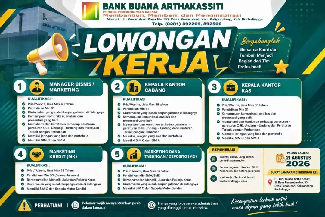 Logo PT. BPR Buana Artha Kassiti