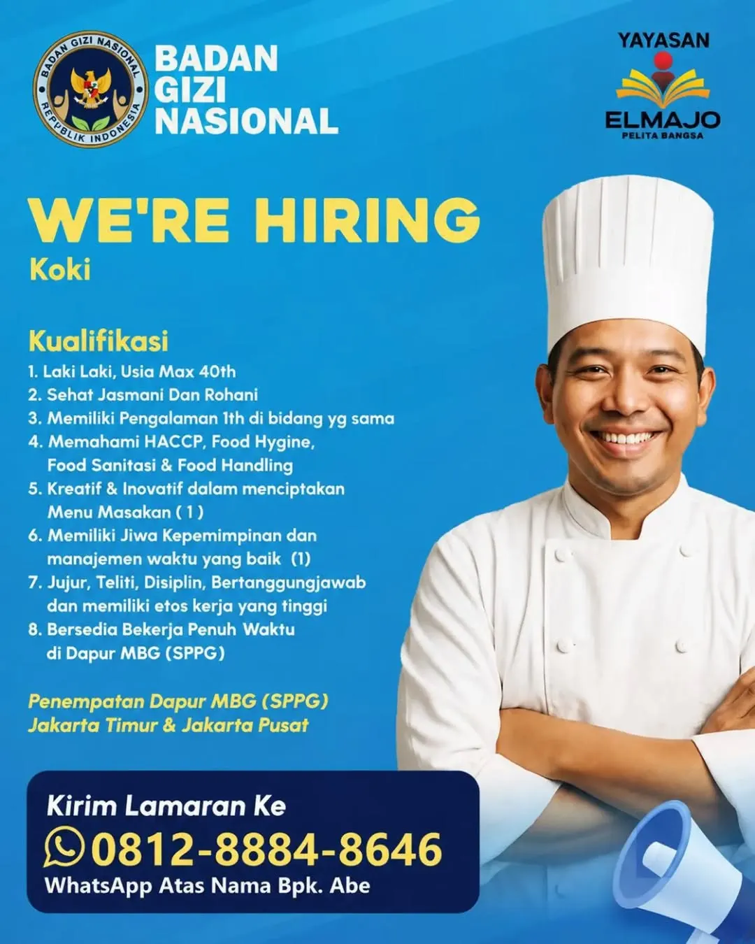 Logo Yayasan Elmajo Pelita Bangsa / Badan Gizi Nasional
