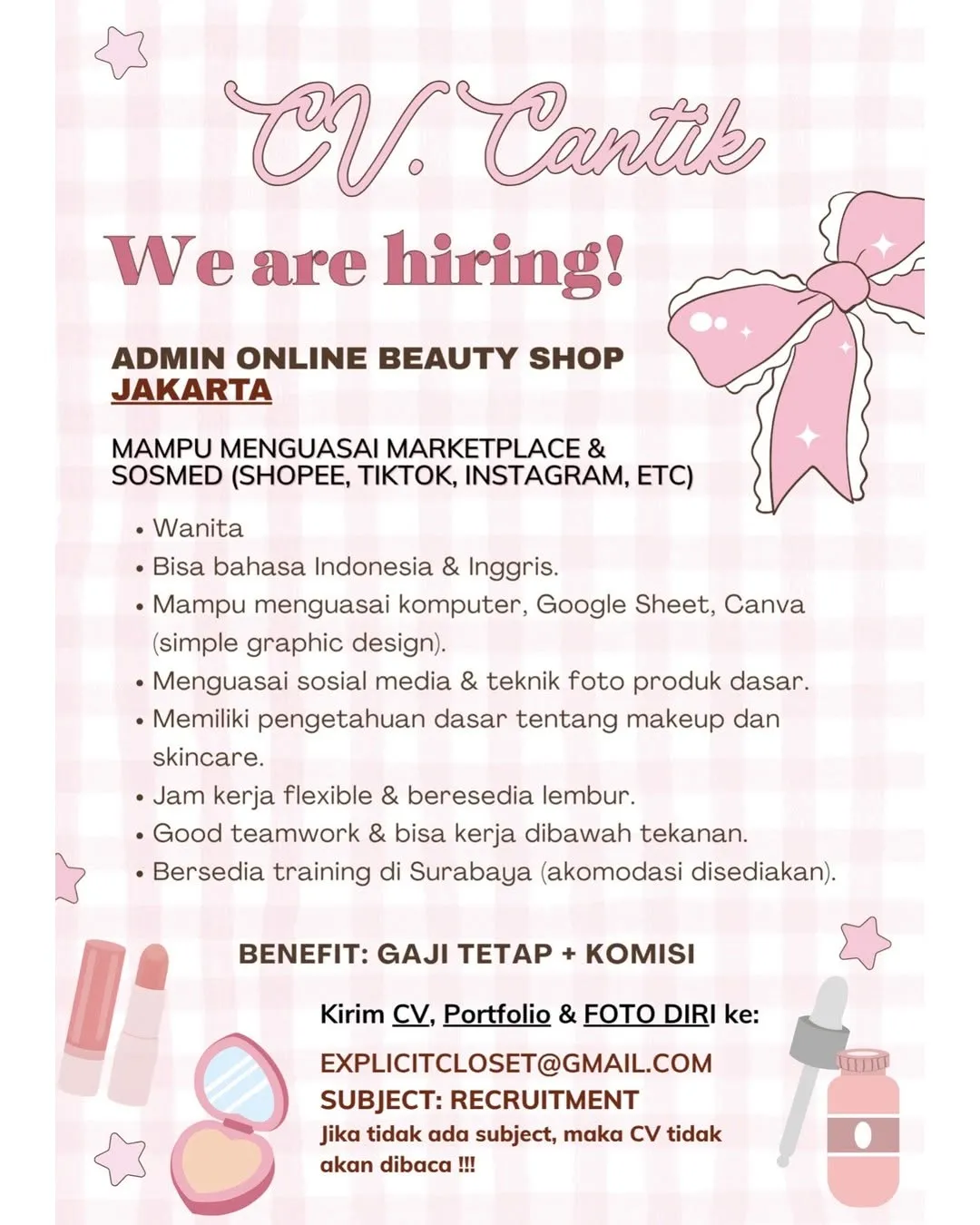 Logo CV. Cantik