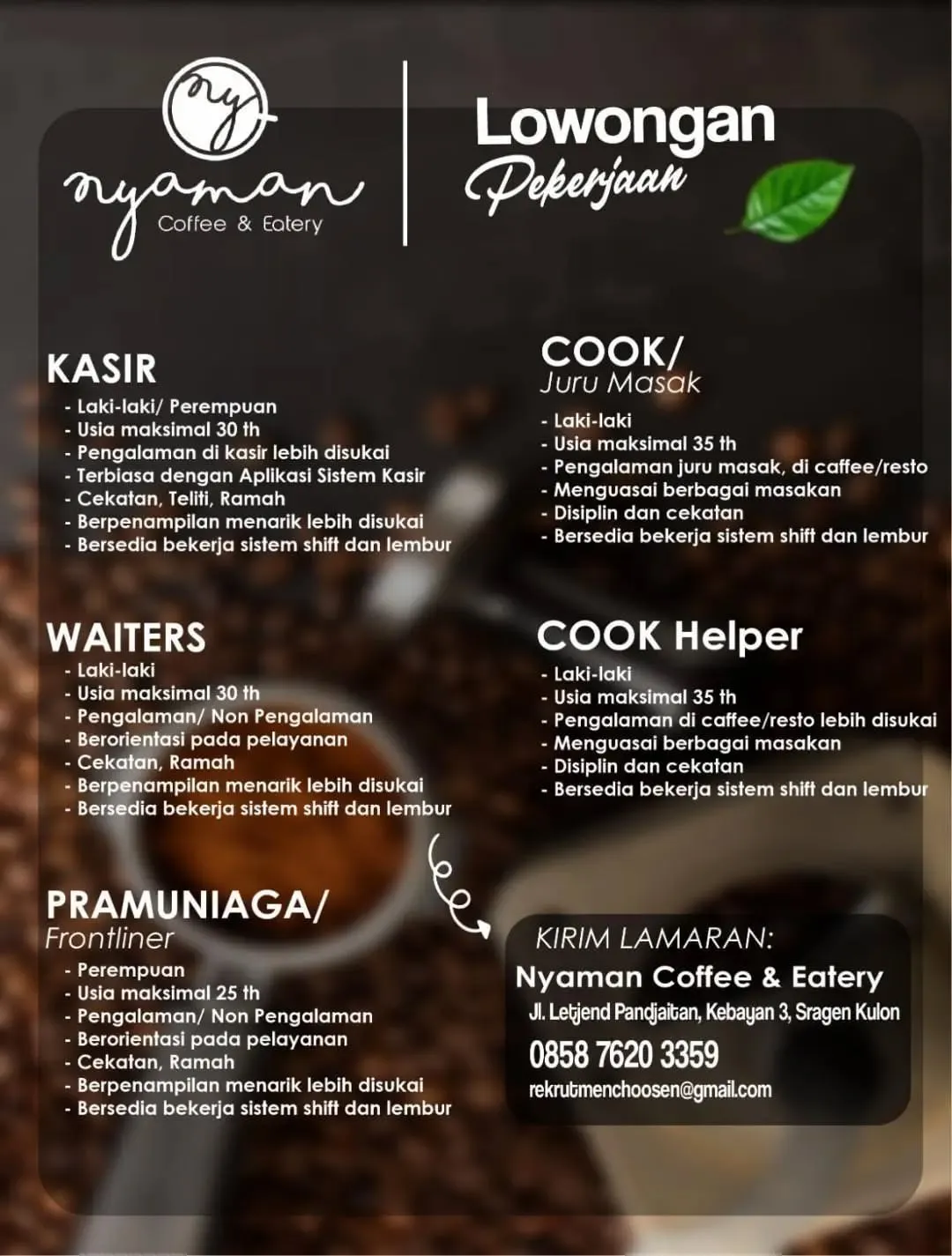 Logo Nyaman Coffee & Eatery