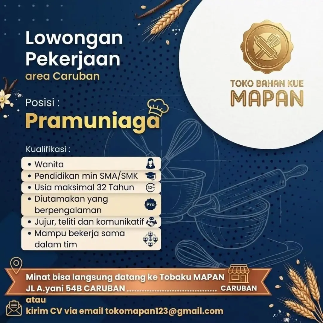 Logo Toko Bahan Kue MAPAN