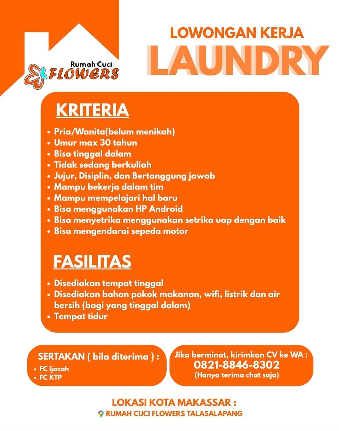 Logo Rumah Cuci Flowers