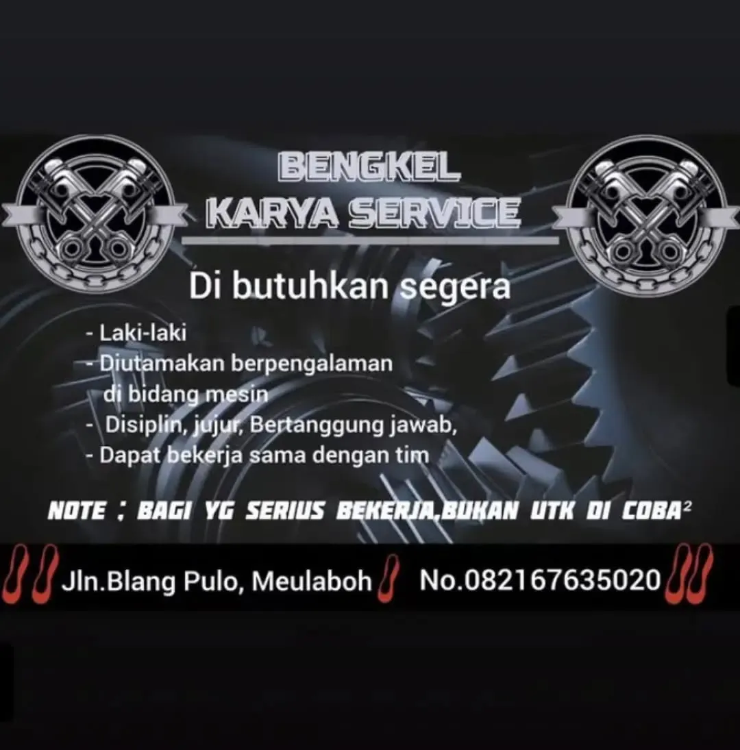 Logo Bengkel Karya Service