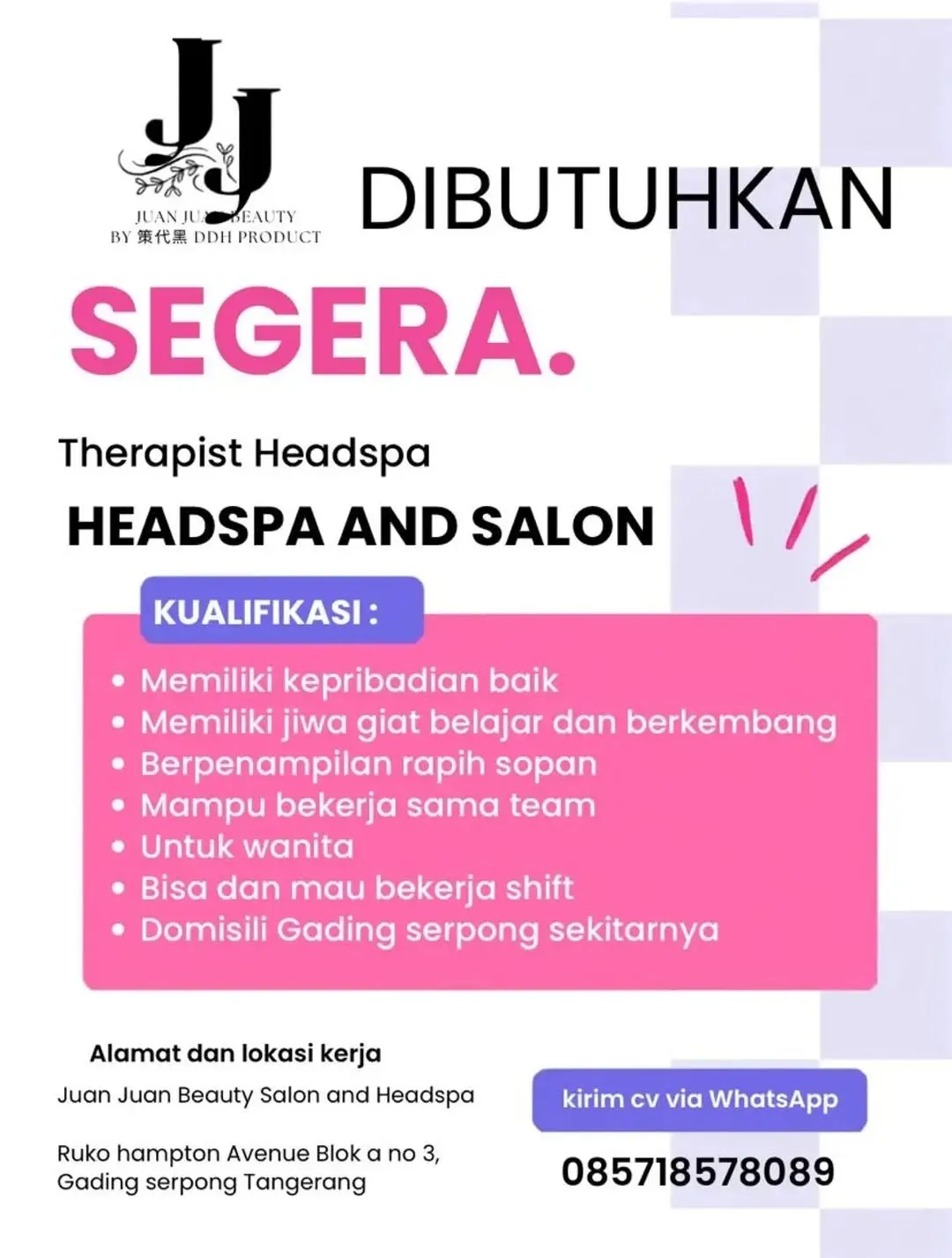 Logo Juan Juan Beauty Salon & Headspa