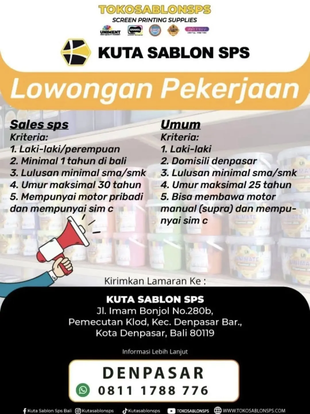 Logo Kuta Sablon SPS
