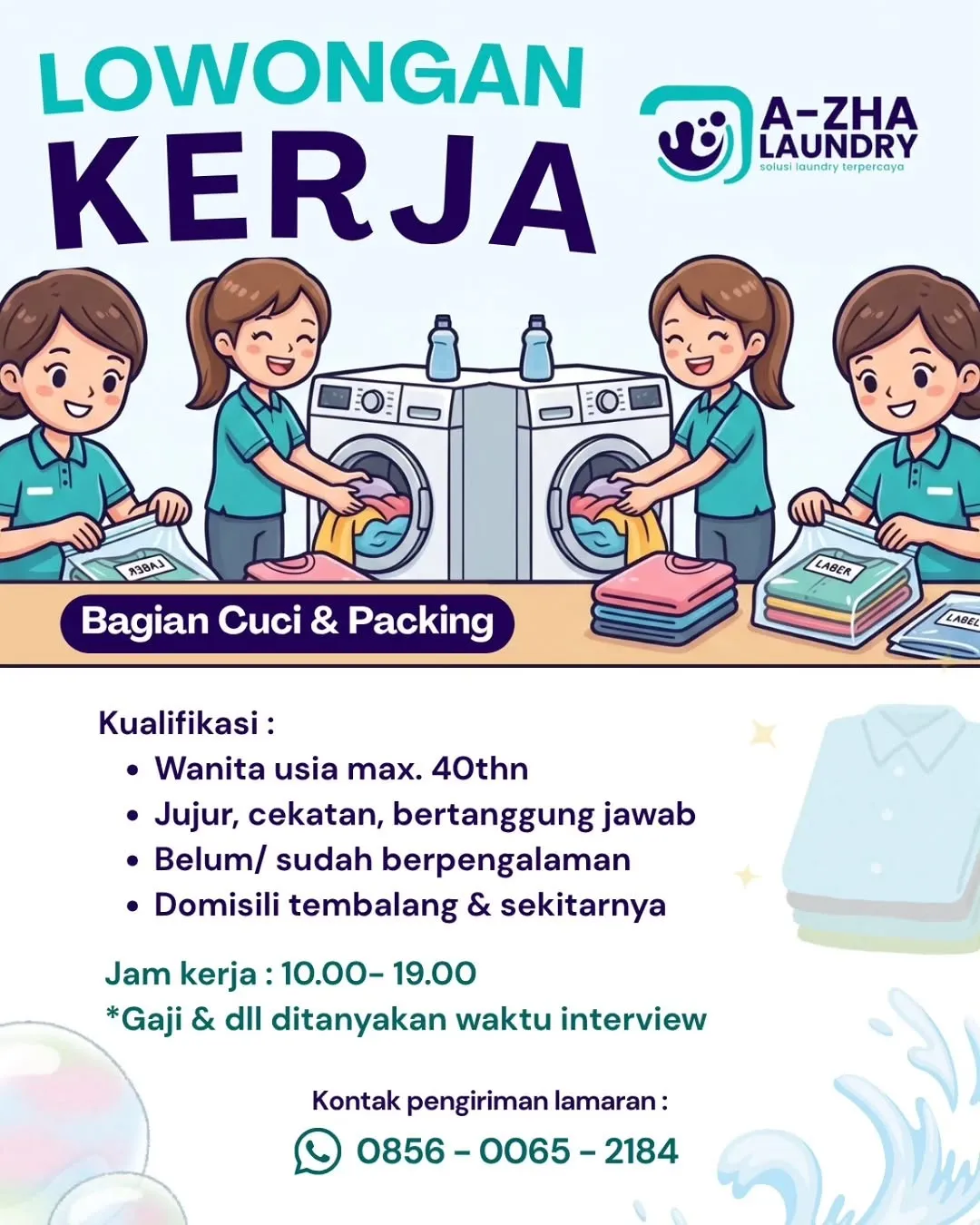 Logo A-ZHA LAUNDRY