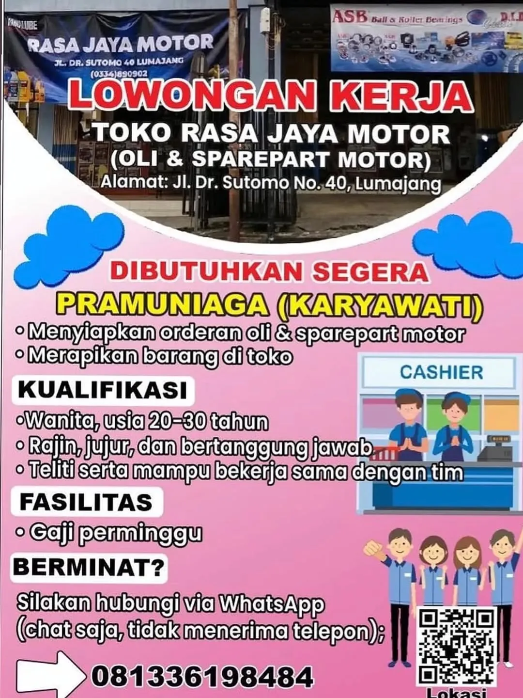 Logo Toko Rasa Jaya Motor (Oli & Sparepart Motor)