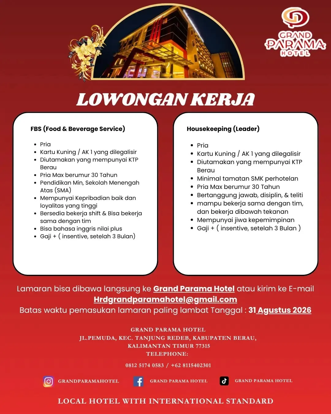 Logo Grand Parama Hotel