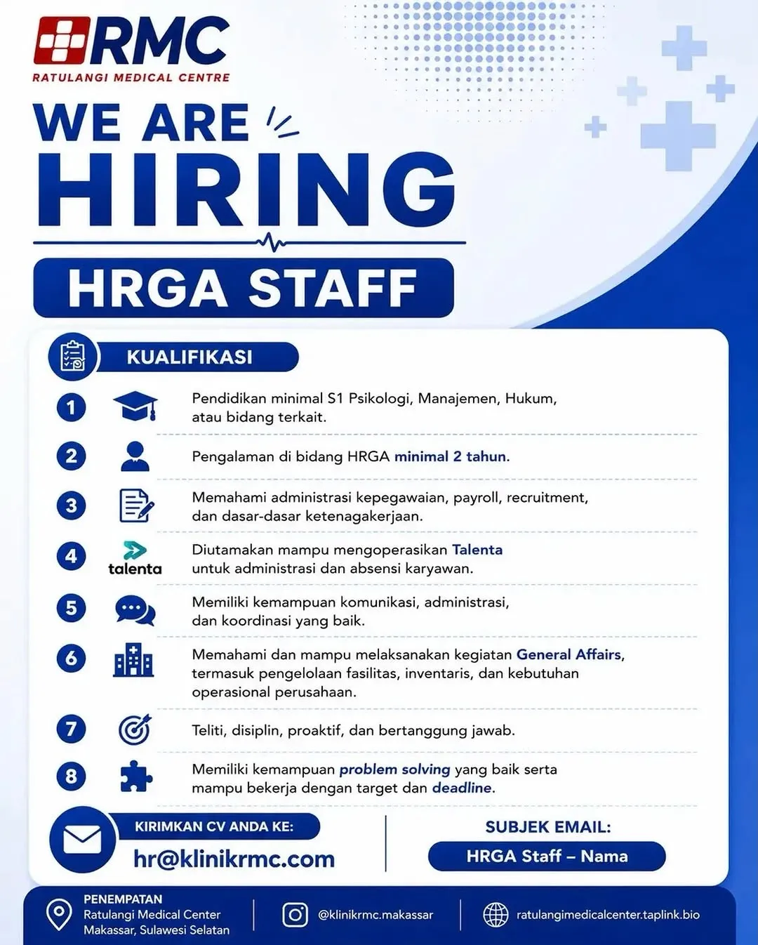 Logo Ratulangi Medical Centre