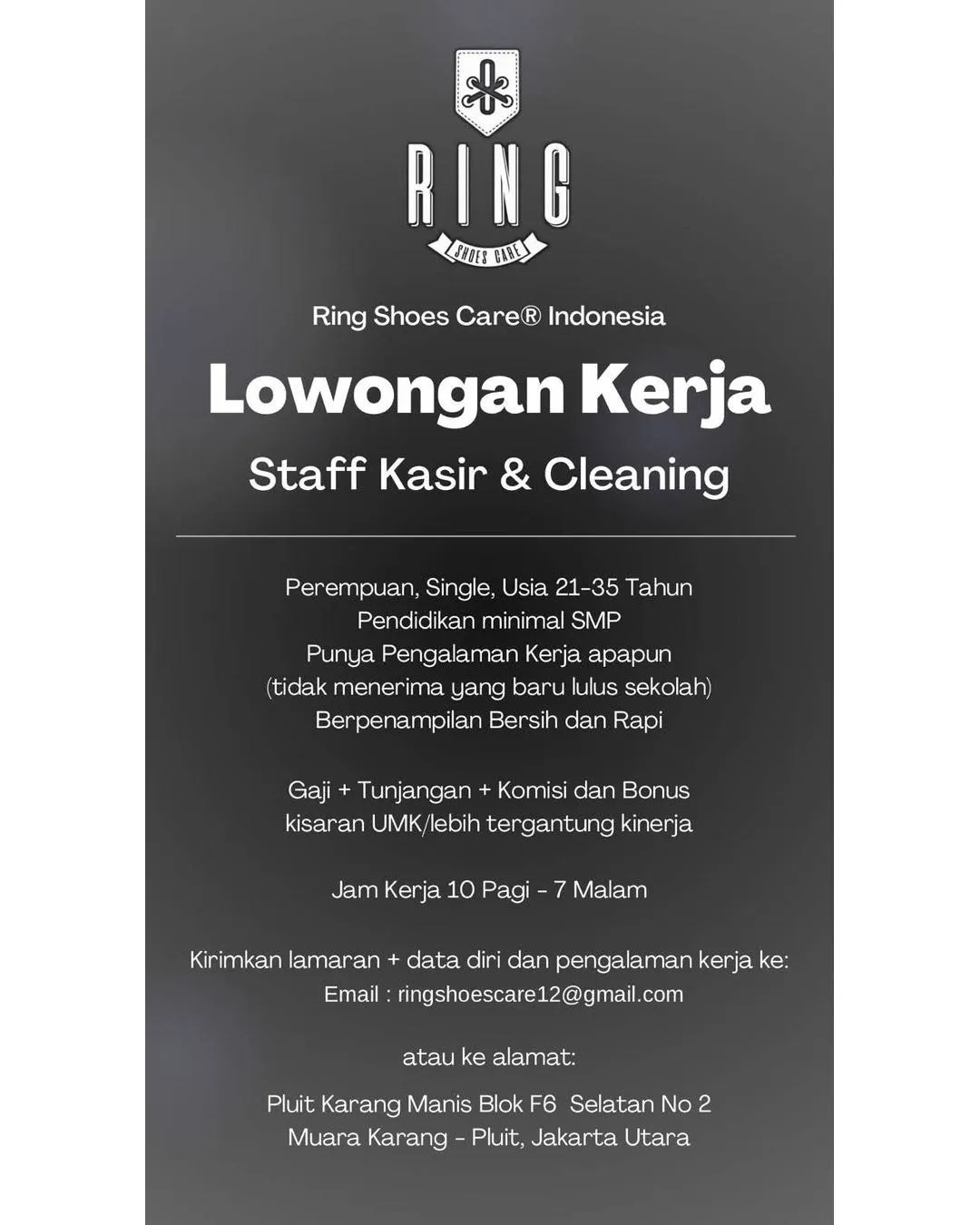 Logo Ring Shoes Care Indonesia