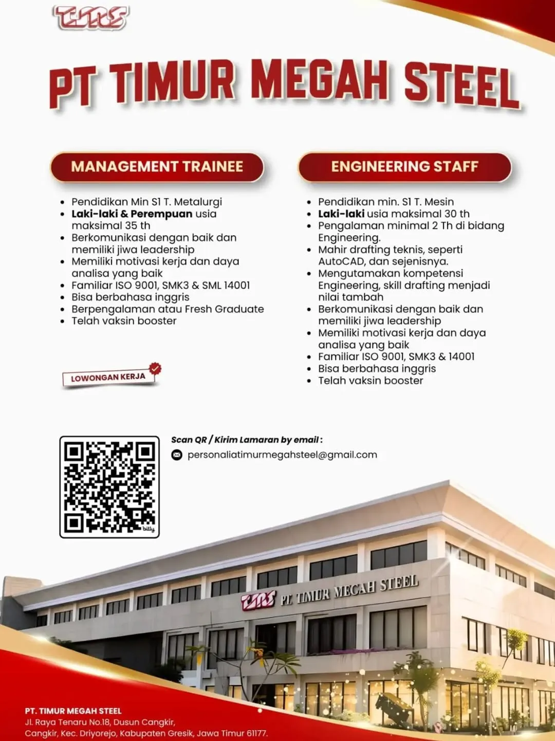 Logo PT Timur Megah Steel