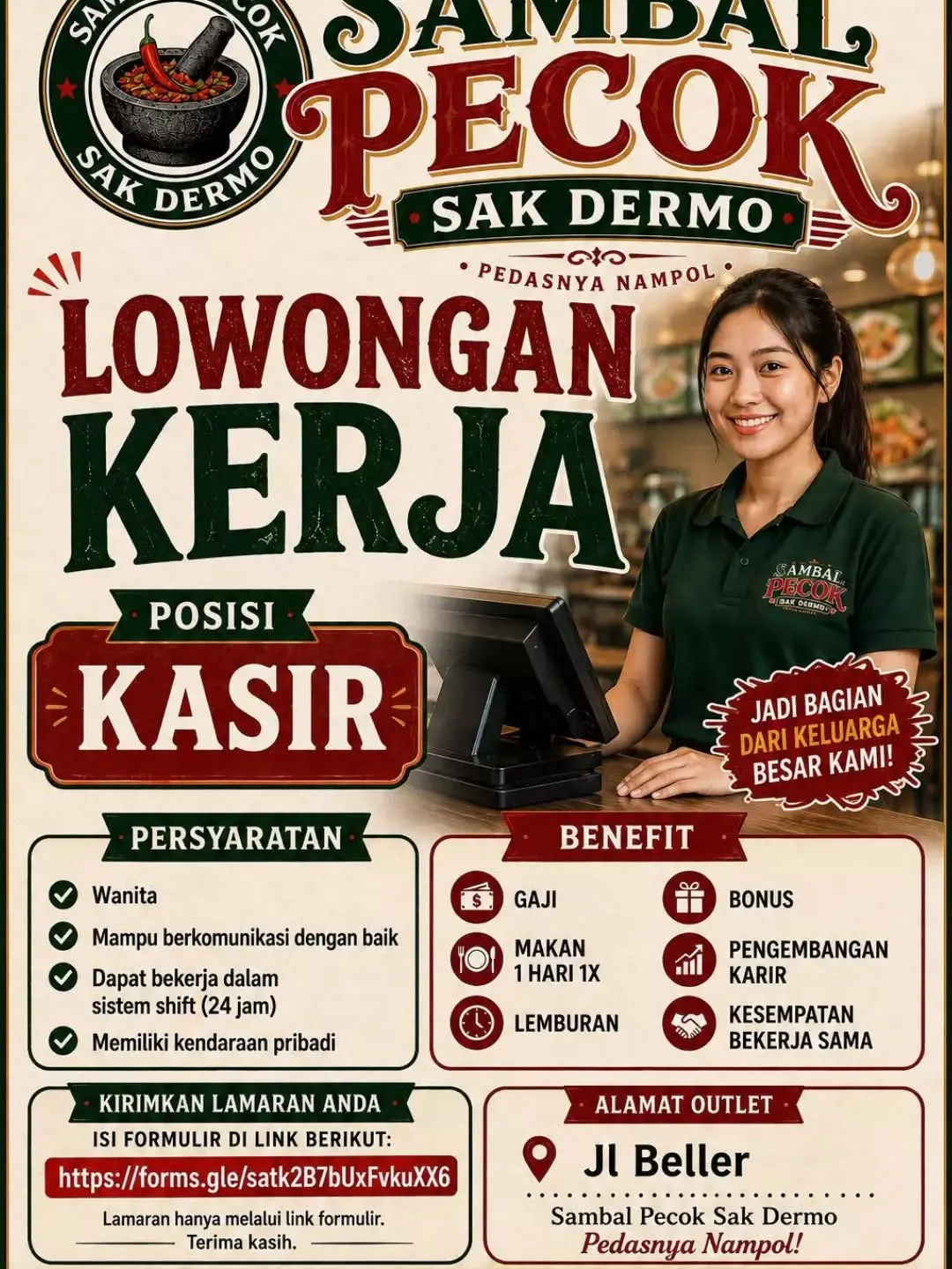 Logo Sambal Pecok Sak Dermo