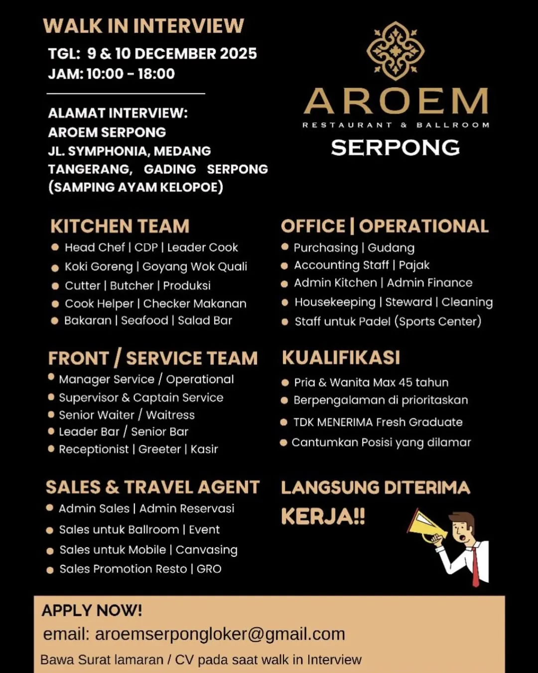 Logo AROEM RESTAURANT & BALLROOM SERPONG