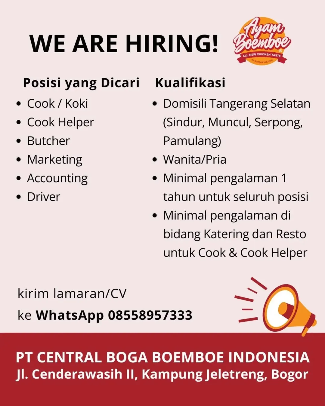 Logo PT CENTRAL BOGA BOEMBOE INDONESIA
