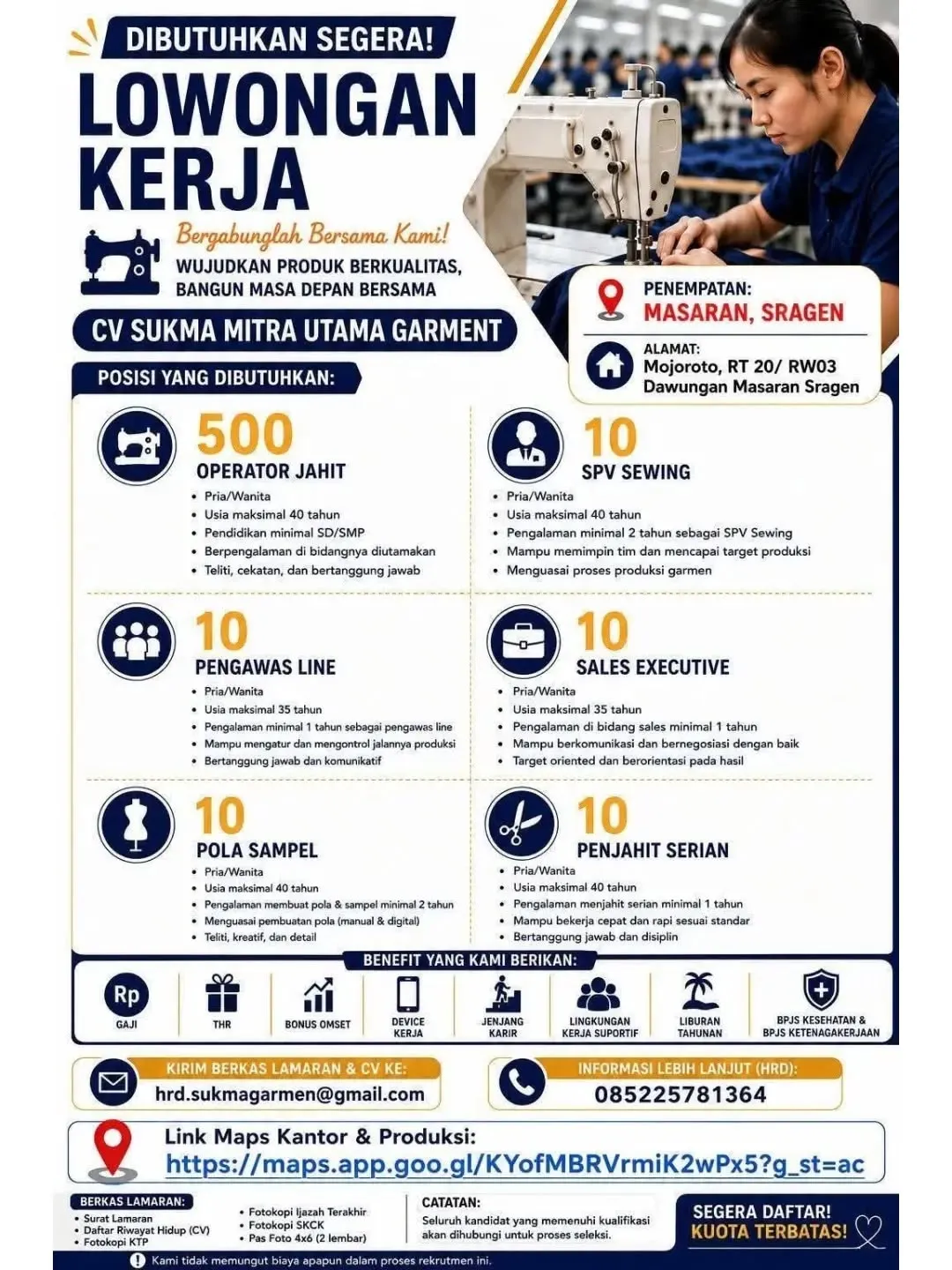 Logo CV Sukma Mitra Utama Garment