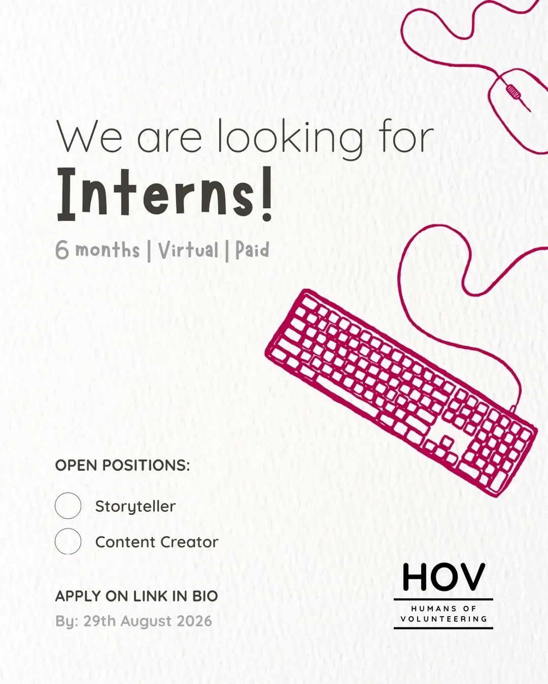 Logo HOV (Humans of Volunteering)