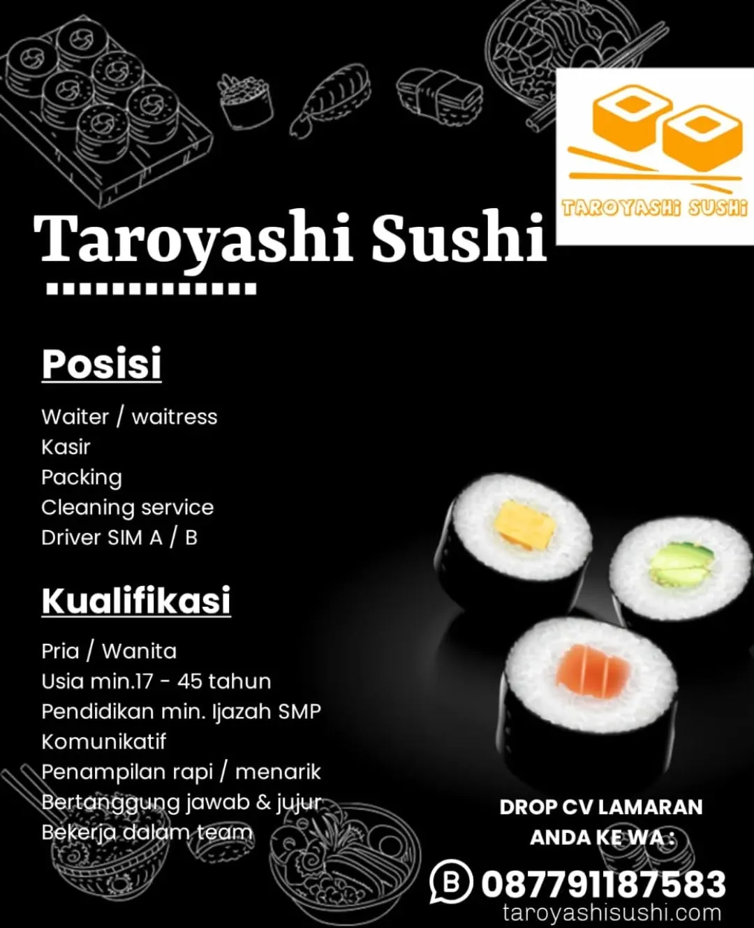Logo Taroyashi Sushi