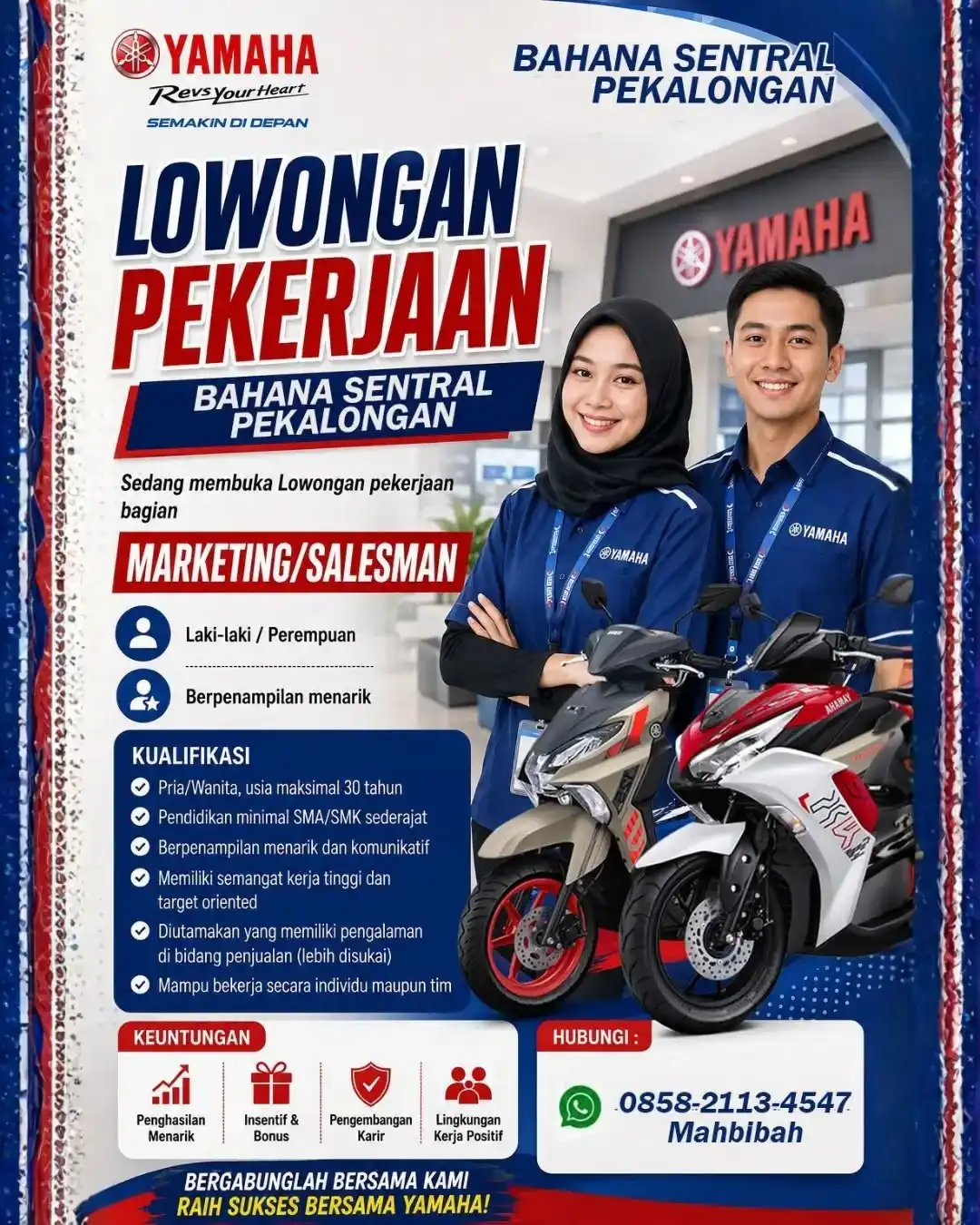 Logo Yamaha Bahana Sentral Pekalongan.