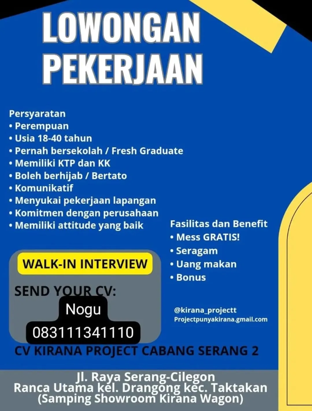 Logo CV KIRANA PROJECT CABANG SERANG 2