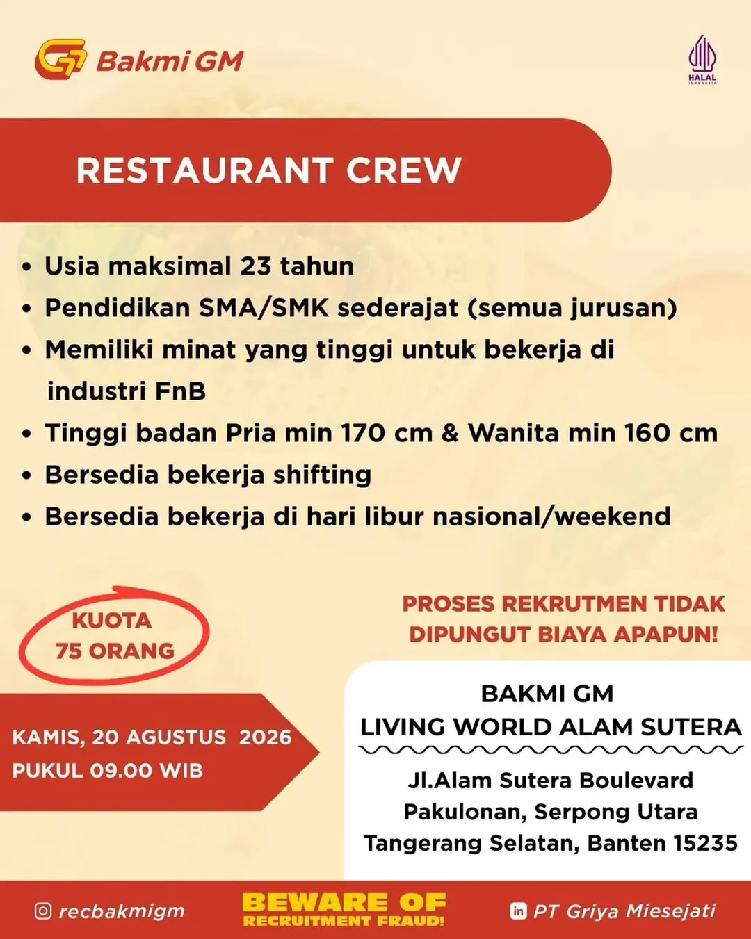 Logo PT Griya Miesejati (Bakmi GM)