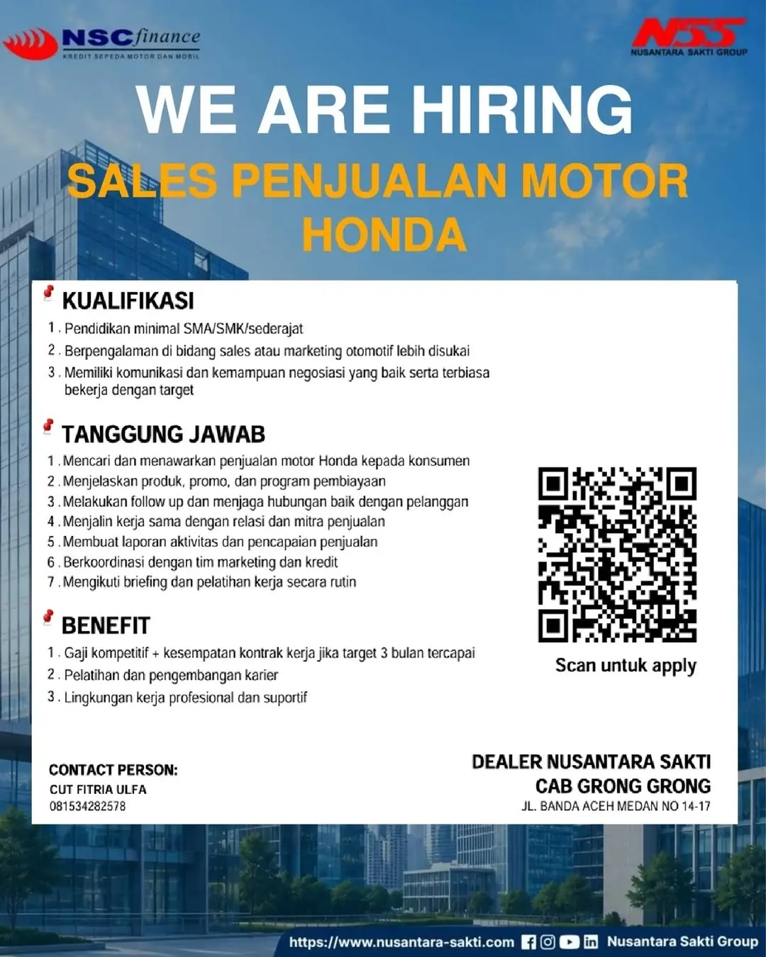 Logo Dealer Nusantara Sakti Cabang Grong Grong